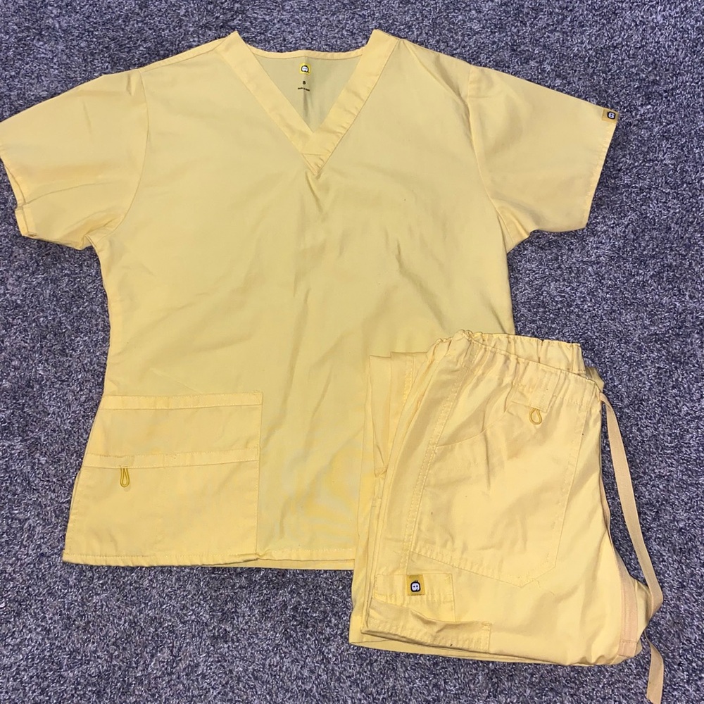 Yellow Scrub Set